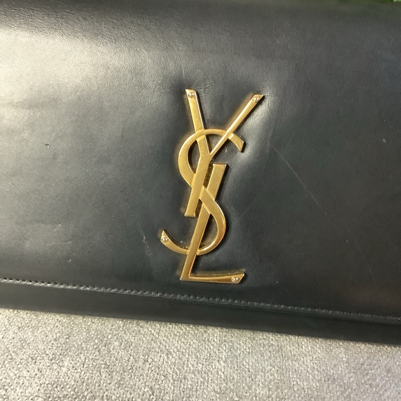 SAINT LAURENT KATE CLUTCH IN SOFT LEATHER - Picture 5 of 11